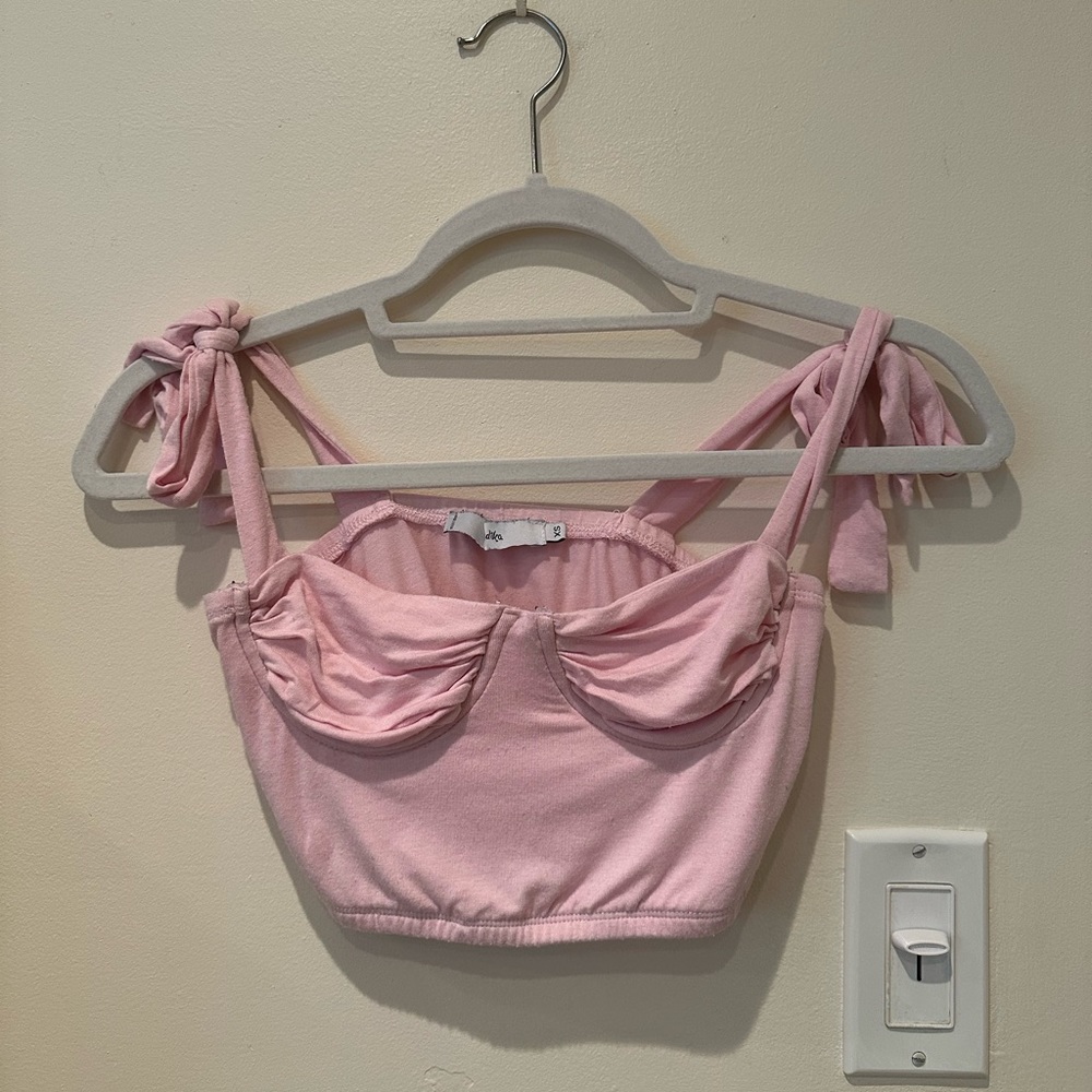 Adika Pink Crop Top